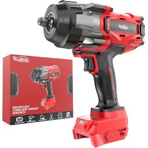 Cordless Impact Wrench 1/2" for Milwaukee 18V Battery, 1600Ft-lbs(2200N.m) High Torque Impact Gun Heavy Duty, Brushless Electric Power Impact Driver with 4 Speed Modes & LED Work Light (No battery)