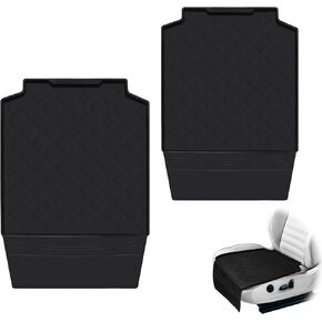 2 PCS Car Seat Protector, Featuring Latch-Compatible Design with Waterproof Anti-Spill and Compression Damage Protection, Car Seat Protector for Child Car Seat (Black)