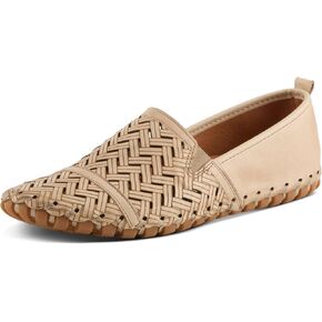 Spring Step Women's Kapri Slip-On Leather Loafers - Premium Quality, Laser Cut Design, Removable Insoles, Made in Turkey