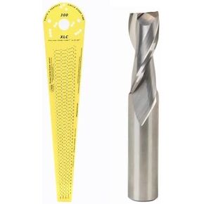 Jasper 300 XLC Circle Guide Cutter Router Jig and J602 Spiral Up Cut Solid Carbide ½" Bit Bundle | Cut Perfect XL Circles from 7" to 52 ¾" D