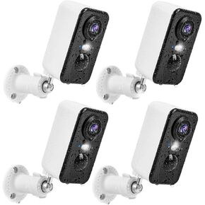 Wireless Cameras for Home Security Outdoor, 2K Color Night Vision Battery Powered WiFi Camera Spotlight/Siren Motion Detection 2-Way Talk Waterproof Cloud Storage Outdoor Security Camera Wireless 2PCS