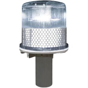 Red Solar LED Flashing Warning Lights, Waterproof Strobe Lamp for Beacon Driveway Safety Signs, Flash Traffic Lights