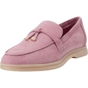 Women's YANELLI Loafer, Light Pink Suede 680, 5