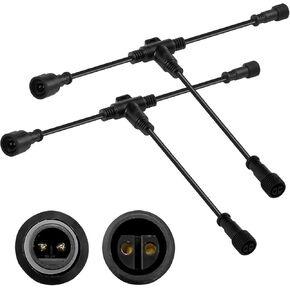 2pcs 6.5FT Extenstion Cord for Landscape Spotlights, NOT Smart Landscape Lights