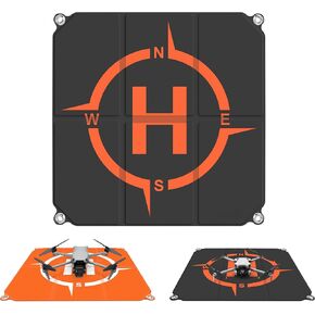 Drone Landing Pad Foldable (2x3 Fast-Fold),(22in/55cm) Double-Sided Waterproof Helipad for DJI Flip/Mini 4 Pro/AIR 3S/Neo/Mini 4k/Mini 3/Mini 2 se/Avata 2/Mavic Drone Accessories