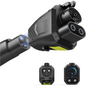 Tesla Supercharger Adapter, High Powered NACS Superchargers to CCS EV Adapter - Max 500 Amp 1000V Superfast DC Charging, Heavy-Duty Supercharger to CCS1 Adapter Work with Ford, Rivian EVs
