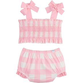 Mud Pie Girls Children's Smocked Bow 2pc