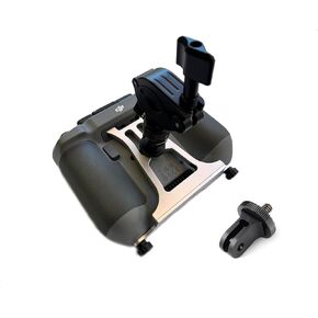 Bicycle, Motorcycle Mount for DJI RC 2 Controller for Mini 4 Pro, Air 3/3S and Neo. Includes 1/4-20 (male) to Go Pro adapter and Bike Handlebar Mount 360° Rotation 1/4-20 Ball w Locking Clamp-RC2PAK2A