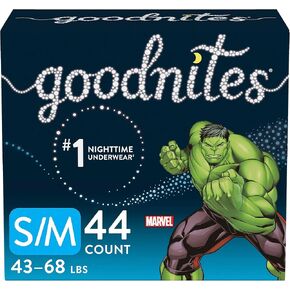 GoodNites Bedwetting Underwear for Boys, S/m, 44 Ct, Size 4-Boy, 44 Count (4344898287)