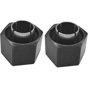 Collet And Nut (1/​​2-inch) 12.7mm replace Fits Dewalt DW6212 DW616 DW618 Craftsman router,Hitachi 323-293, Bosch 2610906283 (2 packs)