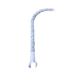 23 inches Baby Crib Mobile Arm,Mobile Arm for Crib with Cloth Cover,Nursery Mobile Arm Baby Mobile Hanger,The Claw Part can be Adjusted Width,DIY Toy Decoration (White)