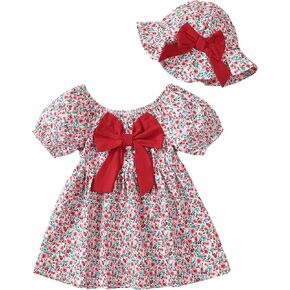 Toddler Baby Girls Summer Dresses 12 18 24 Girl Clothes Floral Casual Sundress 2t 3t Dresses for Toddler Girls
