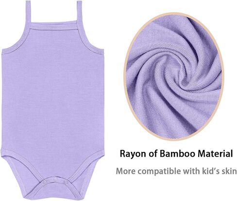 GUISBY Baby Rayon Bodysuit 3-Pack, Assorted, NB-24M | Sleeveless design, stretch comfort, easy layering, everyday baby outfit, sleep and play essential in Saudi Arabia