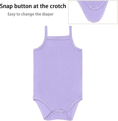 GUISBY Baby Rayon Bodysuit 3-Pack, Assorted, NB-24M | Sleeveless design, stretch comfort, easy layering, everyday baby outfit, sleep and play essential in Saudi Arabia