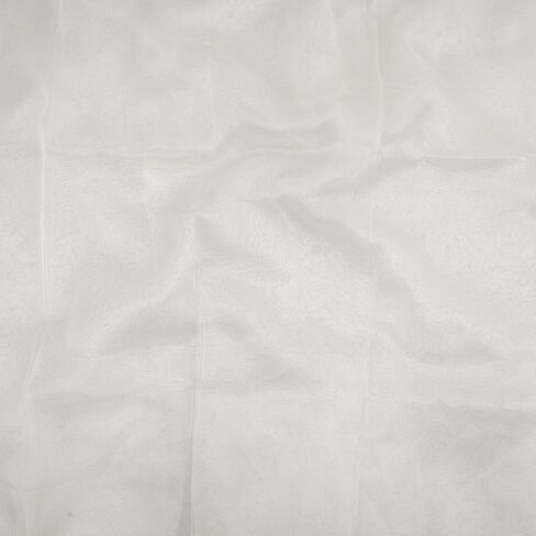 قماش الأورجانزا بطول 5 ياردات من قماش الأورجانزا الشفاف للزفاف، والأزياء، والحرف اليدوية، والديكورات الأورجانزا الحريرية اللامعة 44 بوصة - (أصفر) in Kuwait