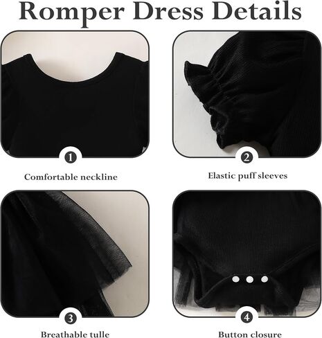 Newborn Baby Girl Romper Dress Ruffle Short Sleeve Solid Casual Tulle Dresses Baby Girl Clothes for Girls 0-24Months in Saudi Arabia