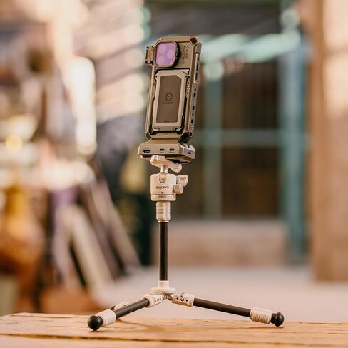 Tilta Tabletop Ball Head with 1-Stage Carbon Fiber Tripod Legs (3KG) - Space Gray in Saudi Arabia