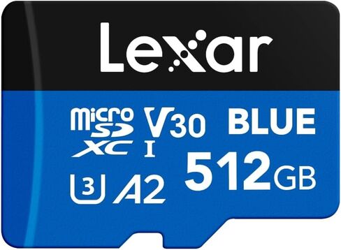 Lexar 256GB 2 Pack Blue Micro SD Card Up to 160MB/s, microSDXC UHS-I Memory Card with SD Adapter, C10, U3, A2, V30, Full HD, 4K UHD, High Speed TF Card in Saudi Arabia