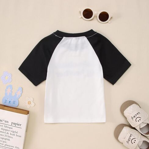 CM C & M WODRO TODDLER BOY EASTER T-Shirt Hip Hop Bunny Shirt Raglan Short Sleeve Kids Funny Rabbit Graphic Tops in Kuwait