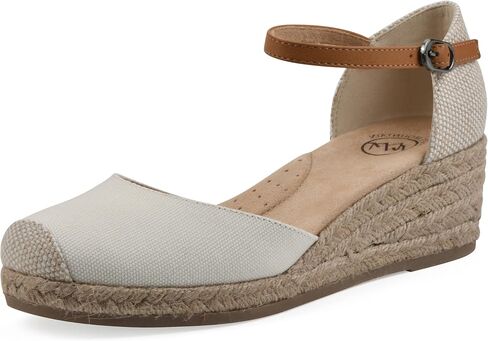 WHITE MOUNTAIN Women's Maintain Mini-Heel Espadrille Sandal in Kuwait