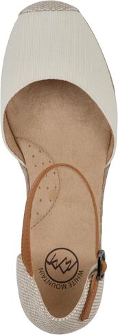 WHITE MOUNTAIN Women's Maintain Mini-Heel Espadrille Sandal in Kuwait