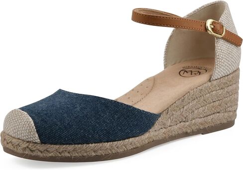 WHITE MOUNTAIN Women's Maintain Mini-Heel Espadrille Sandal in Kuwait