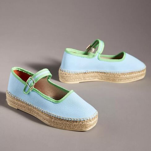 ماري جين جين إسبيريلز المنسوجة من قماشية Espadrille Canvas Summer Flats in Saudi Arabia