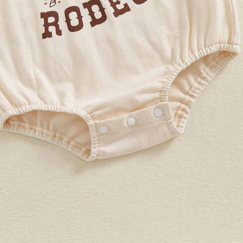Baby Girl Boy 1st Birthday Outfit My First Rodeo Western Bubble Romper T-Shirt Short Sleeve Bodysuit Summer Clothes in Kuwait