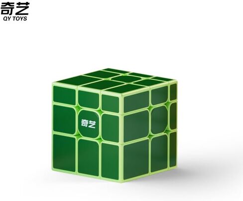 Qiyi Magnetic Mirror Cube 3x3x3 Speed Cube Magnets stickerless 3x3 Mirror Blocks Cube Different Shapes Cube with Titles (Blue) in Kuwait