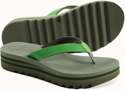 Kuailu Women's Flip Flops Ladies Yoga Mat Platform Thong Thong Thong Thong Womans Lightweight Slip on Beach Flip Flop Sandles ، وسادة ناعمة ، ودعم قوس in Kuwait