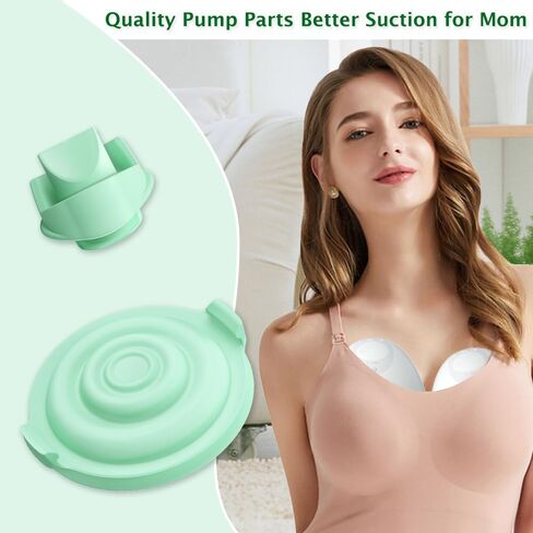 2pcs Duckbill Valves and 2pcs Pump Seals Diaphragm Compatible with Elvie Breast Pump, Replace for Elvie Pump Valves and Diaphragm, Pump Seal Used for Original Flange in Kuwait