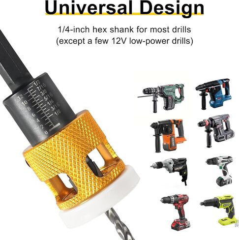 Kodilin 5PCS Countersink Drill Bit Set with Low Friction Depth Stop & Replaceable HSS M2 Drill Bit, Counter Sink Drill Bit for Wood, Plastic, Woodworking, with 1/4" Quick Change Hex Shank & Case in Saudi Arabia