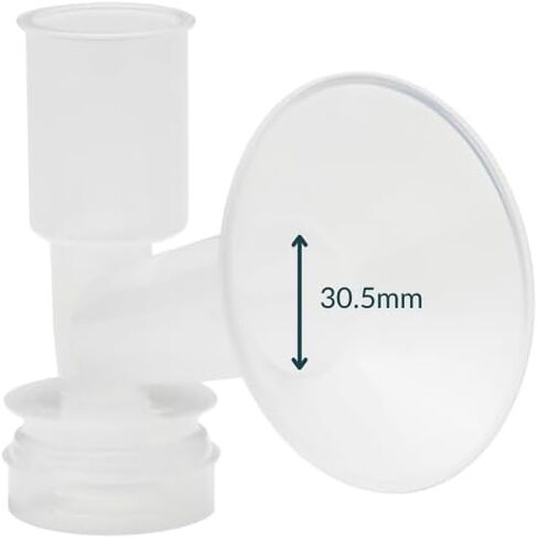 Ameda Breast Pump Flange Insert | 19mm Flange Insert | Ameda Pump Parts | Universal Flange Insert | Compatible with Mya Joy, Mya Joy PLUS and Pearl Breast Pumps | Compatible with 25mm Flange | 2 Count in Saudi Arabia