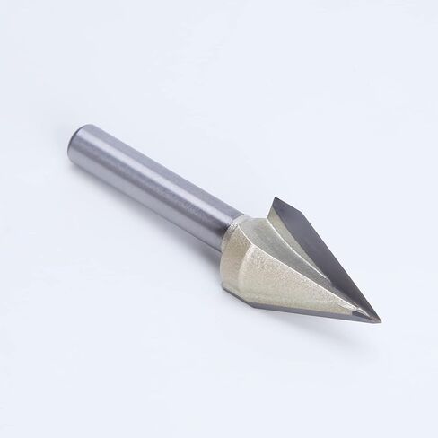 3D Router Bits Tungsten Steel CNC Engraving Sharp V Groove Bit 120 Degree 6mm Shank Woodworking Cutting Tool in Kuwait
