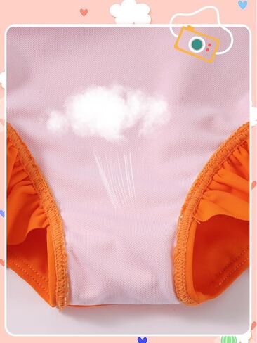 WISREMT Toddler Girl UPF 50+ Rash Guard Swimwear Baby Kids Sun Protection Long Sleeve One Piece Swimsuit UV Bathing Suit 1-4T in Saudi Arabia