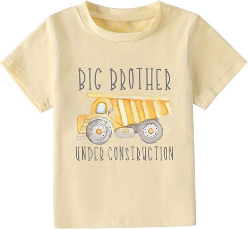 Big Brother T Shirt for Toddler Boys Big Bro T-Shirt Pregnancy Announcement Short Sleeve Clothes 2-7 Years in Kuwait