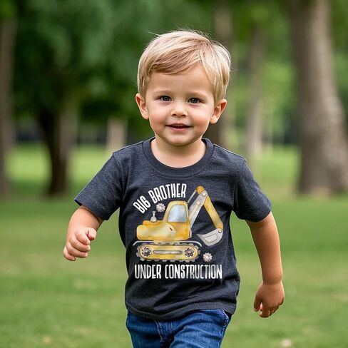 الأخ الأكبر تي شيرت للأولاد الصغار Big Bro Bro T-Shirt إعلان الحمل على الأكمام قصيرة 2-7 سنوات in Kuwait