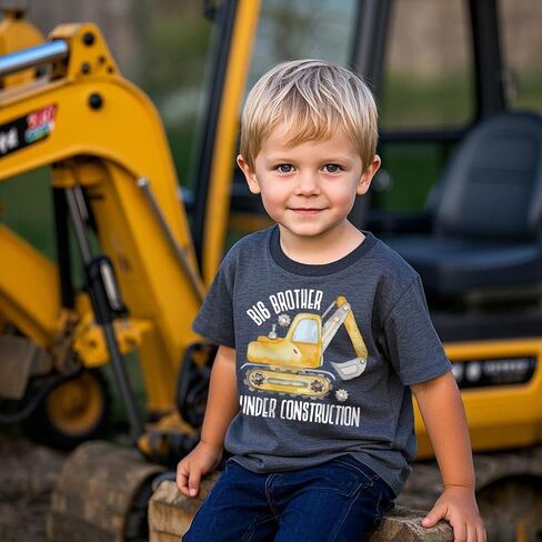 الأخ الأكبر تي شيرت للأولاد الصغار Big Bro Bro T-Shirt إعلان الحمل على الأكمام قصيرة 2-7 سنوات in Kuwait