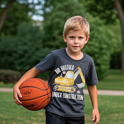 الأخ الأكبر تي شيرت للأولاد الصغار Big Bro Bro T-Shirt إعلان الحمل على الأكمام قصيرة 2-7 سنوات in Kuwait
