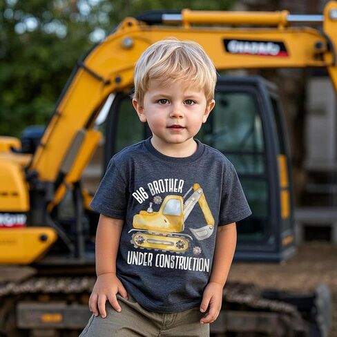 الأخ الأكبر تي شيرت للأولاد الصغار Big Bro Bro T-Shirt إعلان الحمل على الأكمام قصيرة 2-7 سنوات in Kuwait