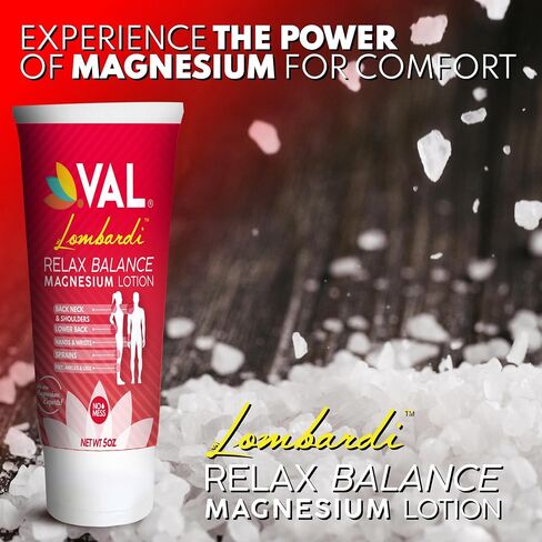 VAL Lombardi Concentrated Magnesium Lotion with Arnica and Herbal Blend, Relief for Whole Body, Soothes Muscles & Joints, Enhances Recovery, 5 oz in Saudi Arabia