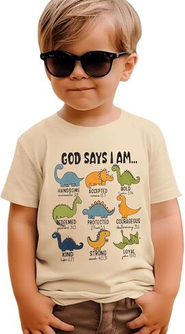 Kekemi Toddler Baby Boys Dinosaur قمصان الديناصور in Kuwait