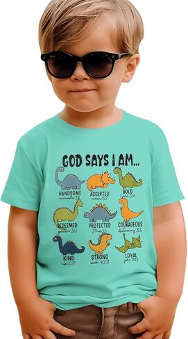 Kekemi Toddler Baby Boys Dinosaur قمصان الديناصور in Kuwait