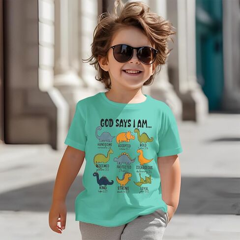 Kekemi Toddler Baby Boys Dinosaur قمصان الديناصور in Kuwait