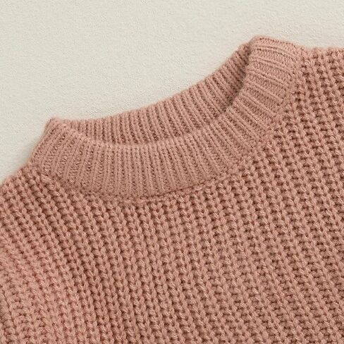 Infant Baby Autumn Winter Knit Sweaters Long Sleeve Round Neck Contrast Color Knitwears Cute Newborn Clothes in Saudi Arabia
