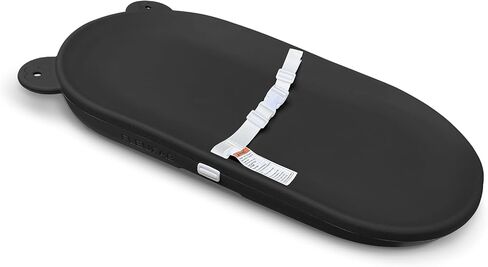 Changing Pad, Wipeable Diaper Changing Pad with Safety Belt for Changing Table, Nursery, Dresser, EVA Non-Slip Baby Changing Table Pad, Black in Saudi Arabia