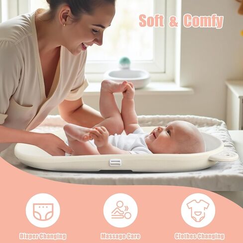 Changing Pad, Wipeable Diaper Changing Pad with Safety Belt for Changing Table, Nursery, Dresser, EVA Non-Slip Baby Changing Table Pad, Black in Saudi Arabia