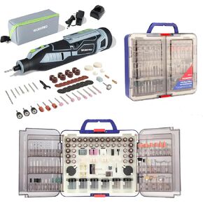 WORKPRO 12V Cordless Rotary Tool Kit and 476PCS Rotary Tool Accessories Kit