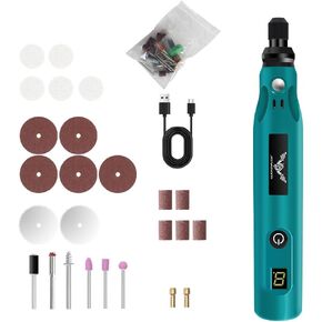 Mini Cordless Rotary Tool, USB Charging, 5-Speed Rotary Tool Set with 39 Accessories, Multi-Purpose 3.6V Power Rotary Tool for Sanding, Polishing, Drilling, Etching, Engraving, DIY Crafts