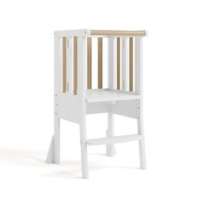 Storkcraft Toddler Standing Tower Kitchen Step Stool (Olive/Driftwood) – GREENGUARD Gold Certified, Solid Wood Quality Craftsmanship, Foldable Toddler Learning Tower, Kids Montessori Step Stool